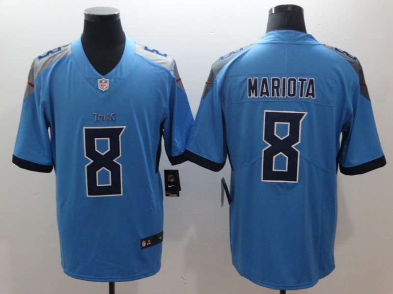 Nike Titans 8 Marcus Mariota Light Blue New 2018 Youth Vapor Untouchable Limited Jersey