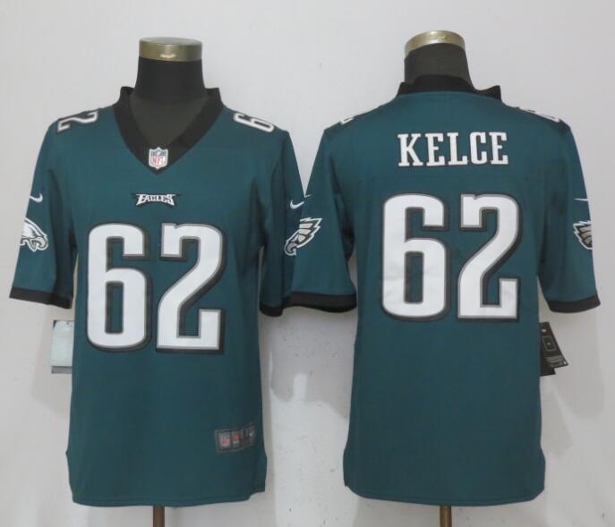 Nike Eagles 62 Jason Kelce Green Youth Vapor Untouchable Player Limited Jersey