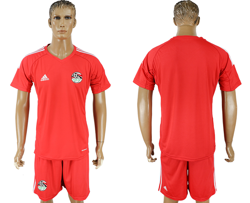 Egypt Red Goalkeeper 2018 FIFA World Cup Soccer Jersey - Click Image to Close