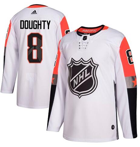 Kings 8 Drew Doughty White Adidas 2018 NHL All-Star Game Atlantic Division Authentic Player Jersey