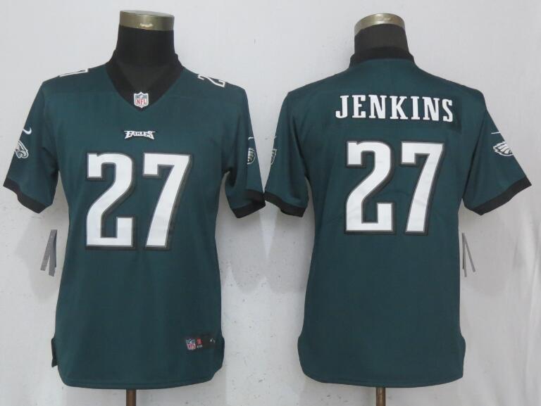 Nike Eagles 27 Malcolm Jenkins Green Youth Vapor Untouchable Limited Jersey