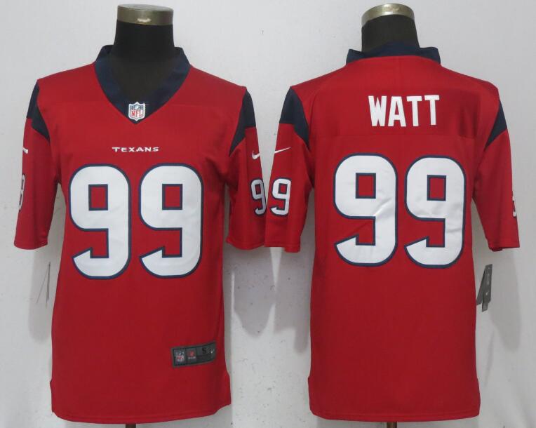 Nike Texans 99 J.J. Watt Red Vapor Untouchable Limited Jersey