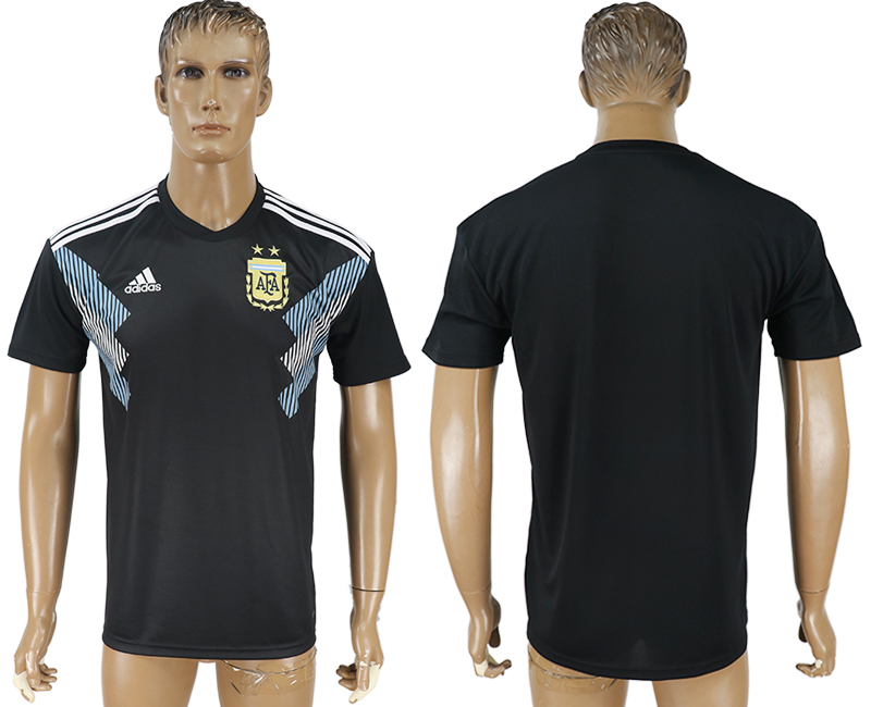 Argentina Away 2018 FIFA World Cup Thailand Soccer Jersey - Click Image to Close