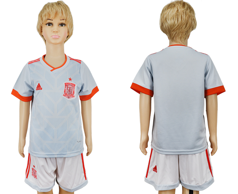 Spain Away Youth 2018 FIFA World Cup Soccer Jersey