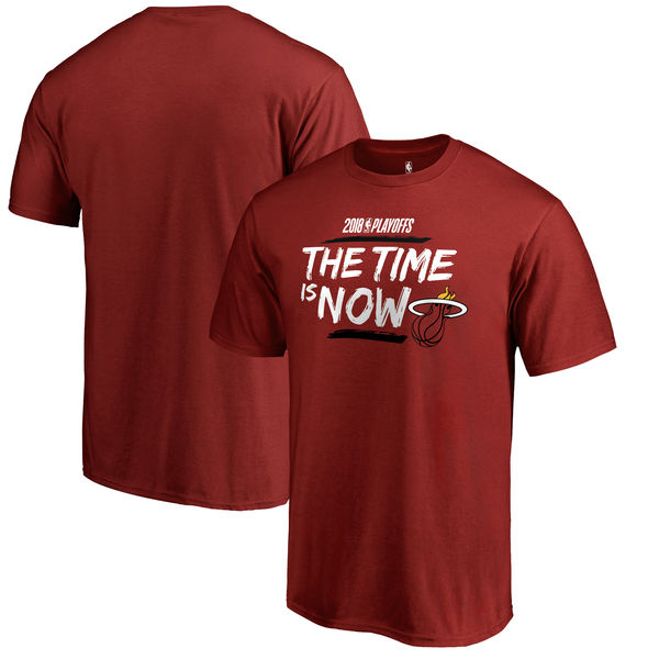 Miami Heat Fanatics Branded 2018 NBA Playoffs Bet Slogan T-Shirt Red