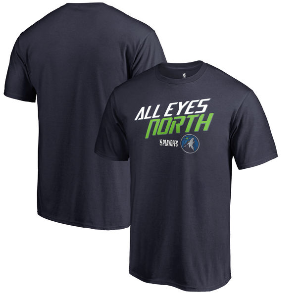 Minnesota Timberwolves Fanatics Branded 2018 NBA Playoffs Slogan T-Shirt Navy