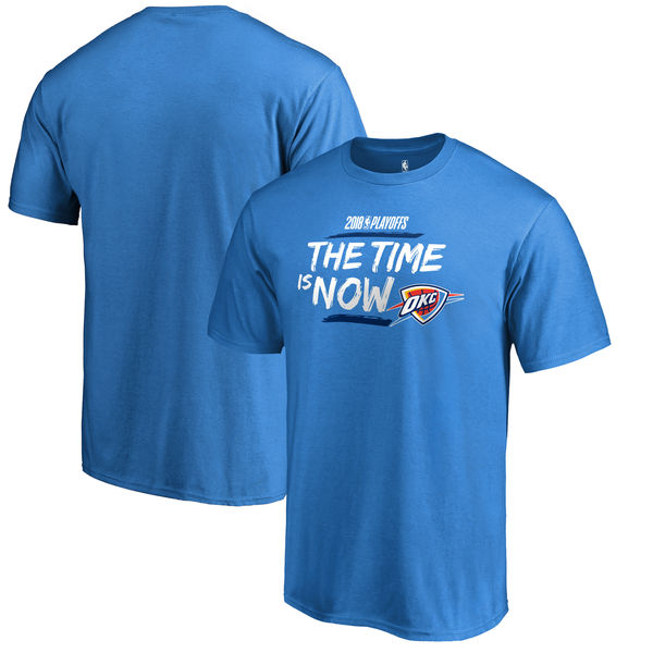 Oklahoma City Thunder Fanatics Branded 2018 NBA Playoffs Bet Slogan T-Shirt Blue