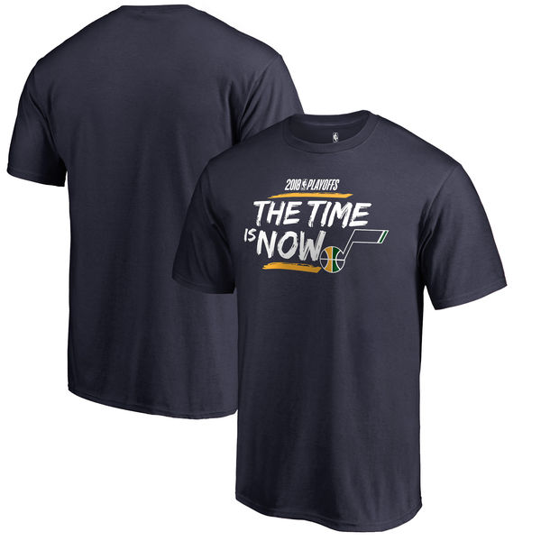 Utah Jazz Fanatics Branded 2018 NBA Playoffs Bet Slogan T-Shirt Navy
