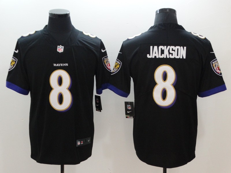 Nike Ravens 8 Lamar Jackson Black Vapor Untouchable Limited Jersey