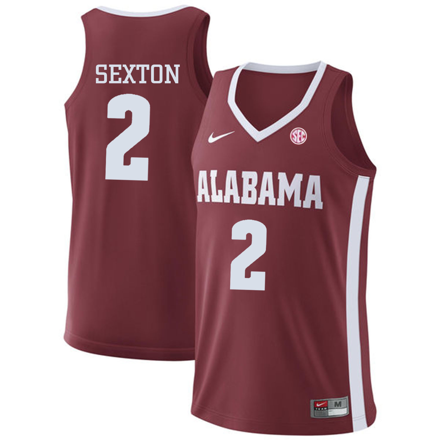 Alabama Crimson Tide 2 Collin Sexton Red College Basketball Jersey