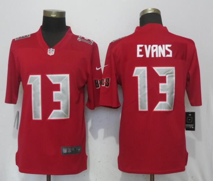 Nike Buccaneers 13 Mike Evans Red Youth Color Rush Limited Jersey - Click Image to Close