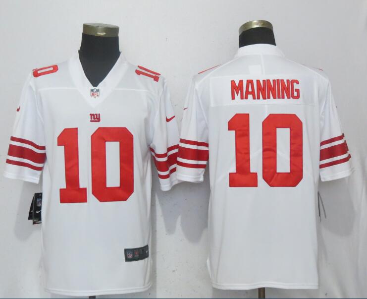 Nike Giants 10 Eli Manning White Vapor Unctouchable Limited Jersey