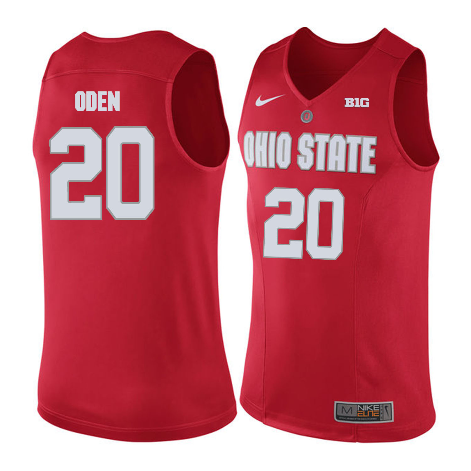 Ohio State Buckeyes 20 Greg Oden Red College Basketball Jersey
