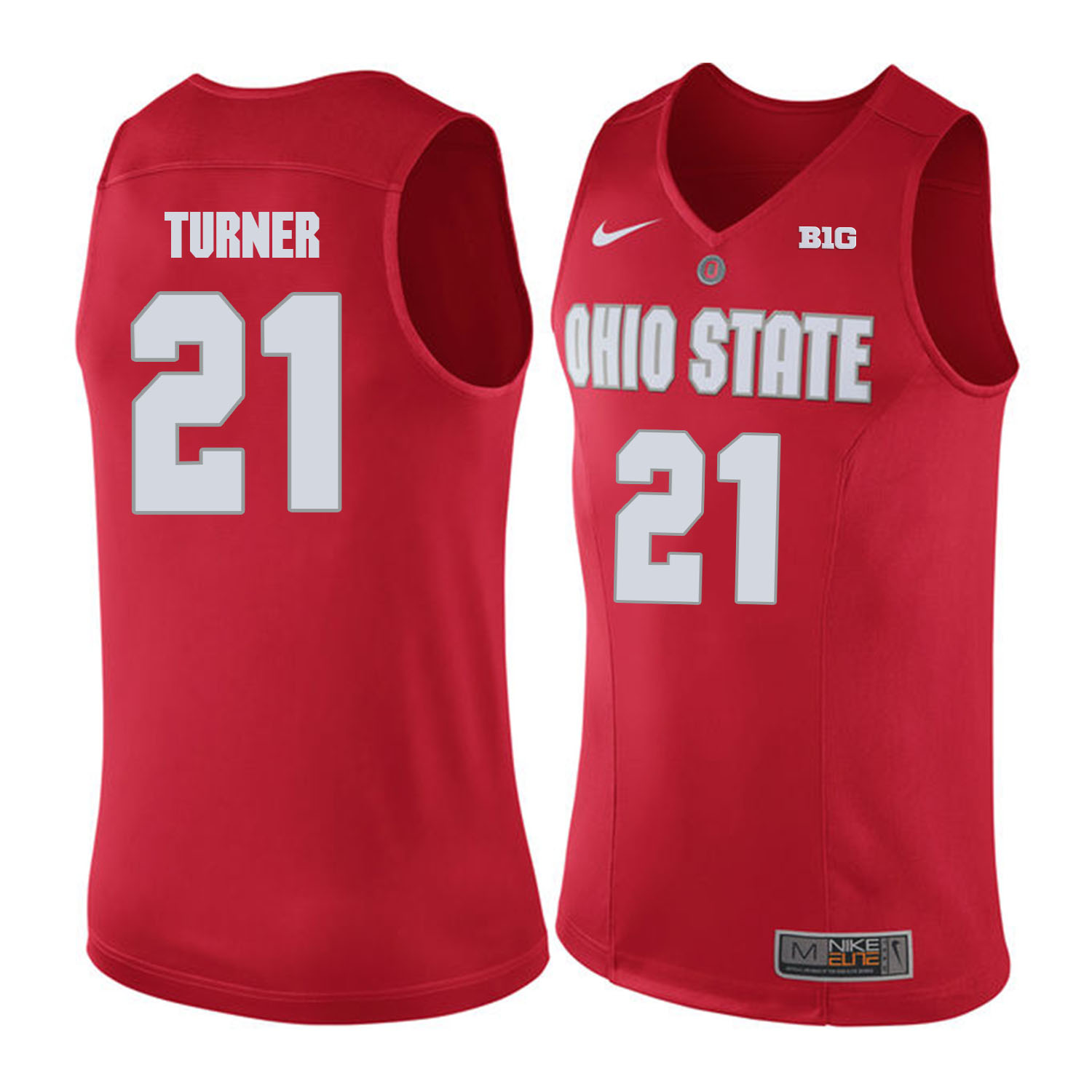 Ohio State Buckeyes 21 Evan Turner Red College Basketball Jersey