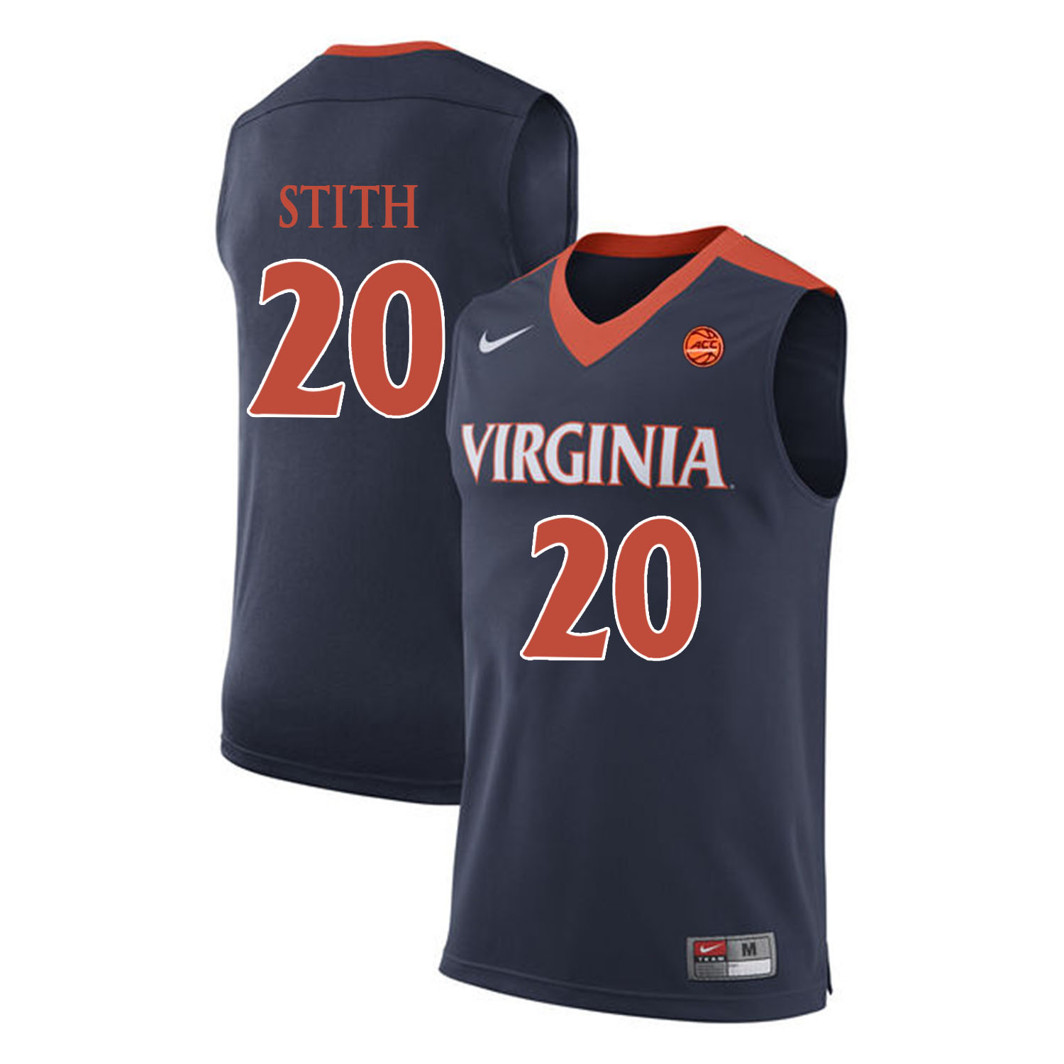 Virginia Cavaliers 20 Bryant Stith Navy College Basketball Jersey Virginia Cavaliers 20 Bryant Stith Navy College Basketball Jersey