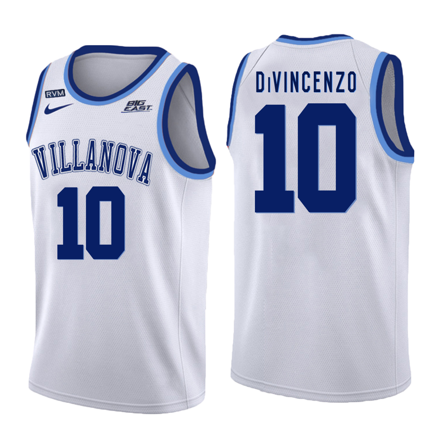 Villanova 10 Wildcats Donte DiVincenzo White College Basketball Jersey
