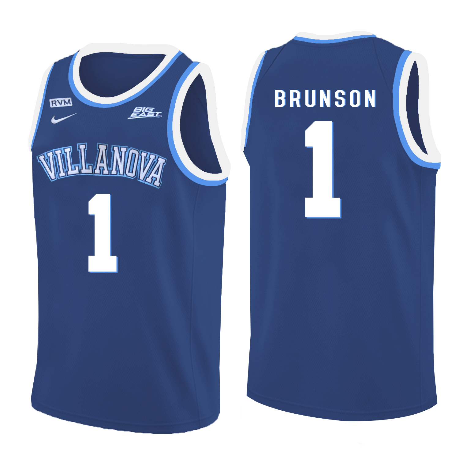 Villanova Wildcats 1 Jalen Brunson Blue College Basketball Jersey Villanova Wildcats 1 Jalen Brunson Blue College Basketball Jersey