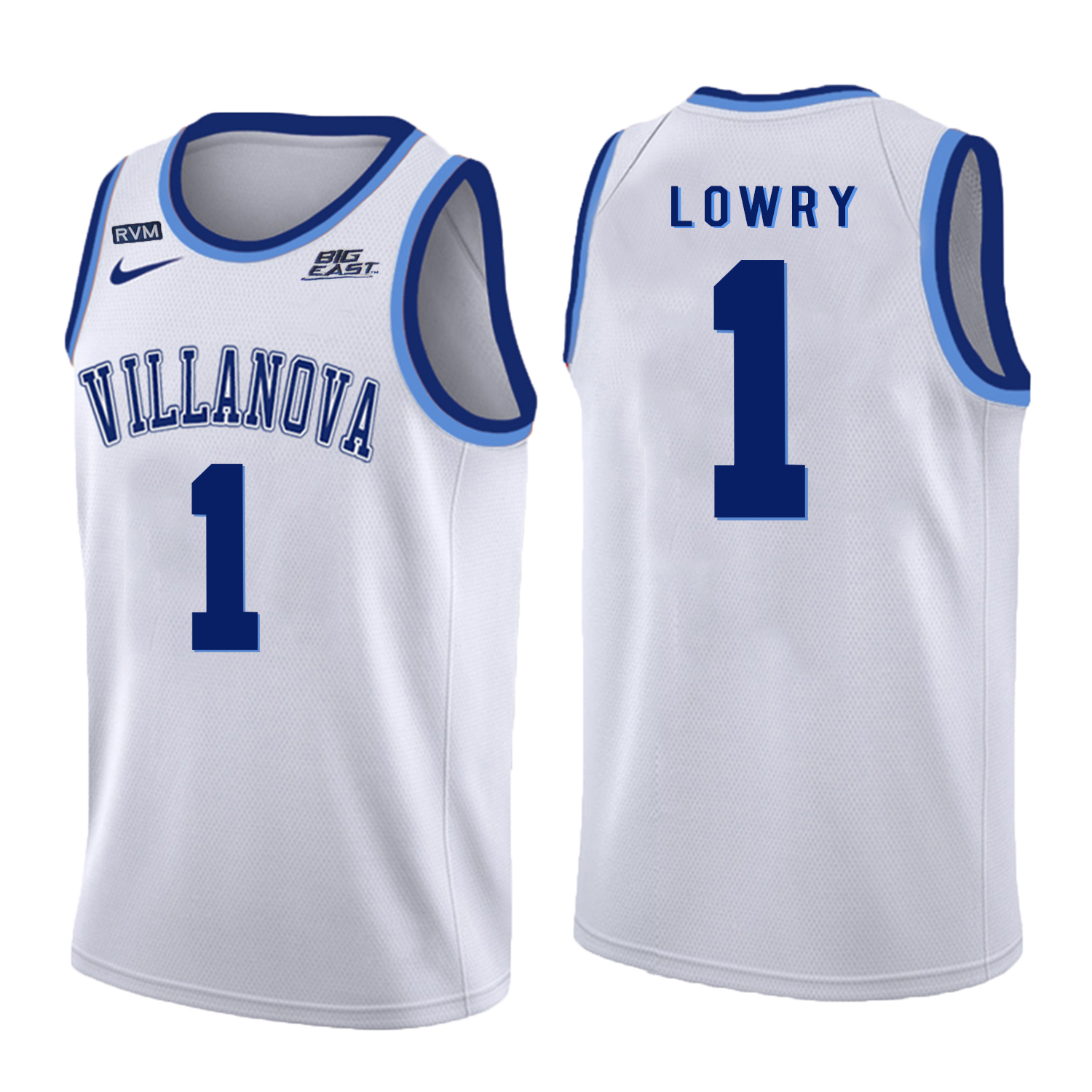 Villanova Wildcats 1 Kyle Lowry White College Basketball Jersey