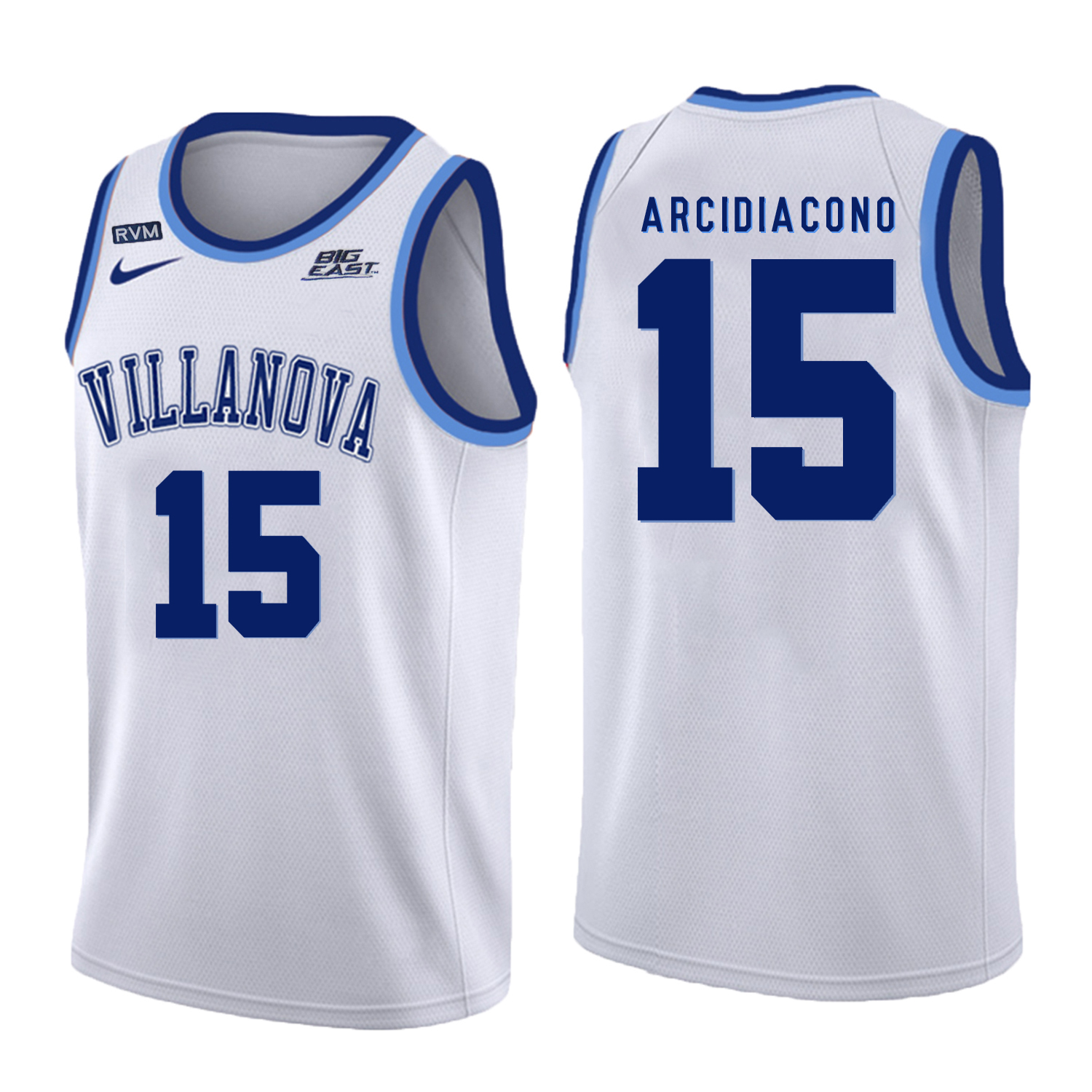 Villanova Wildcats 15 Ryan Arcidiacono White College Basketball Jersey