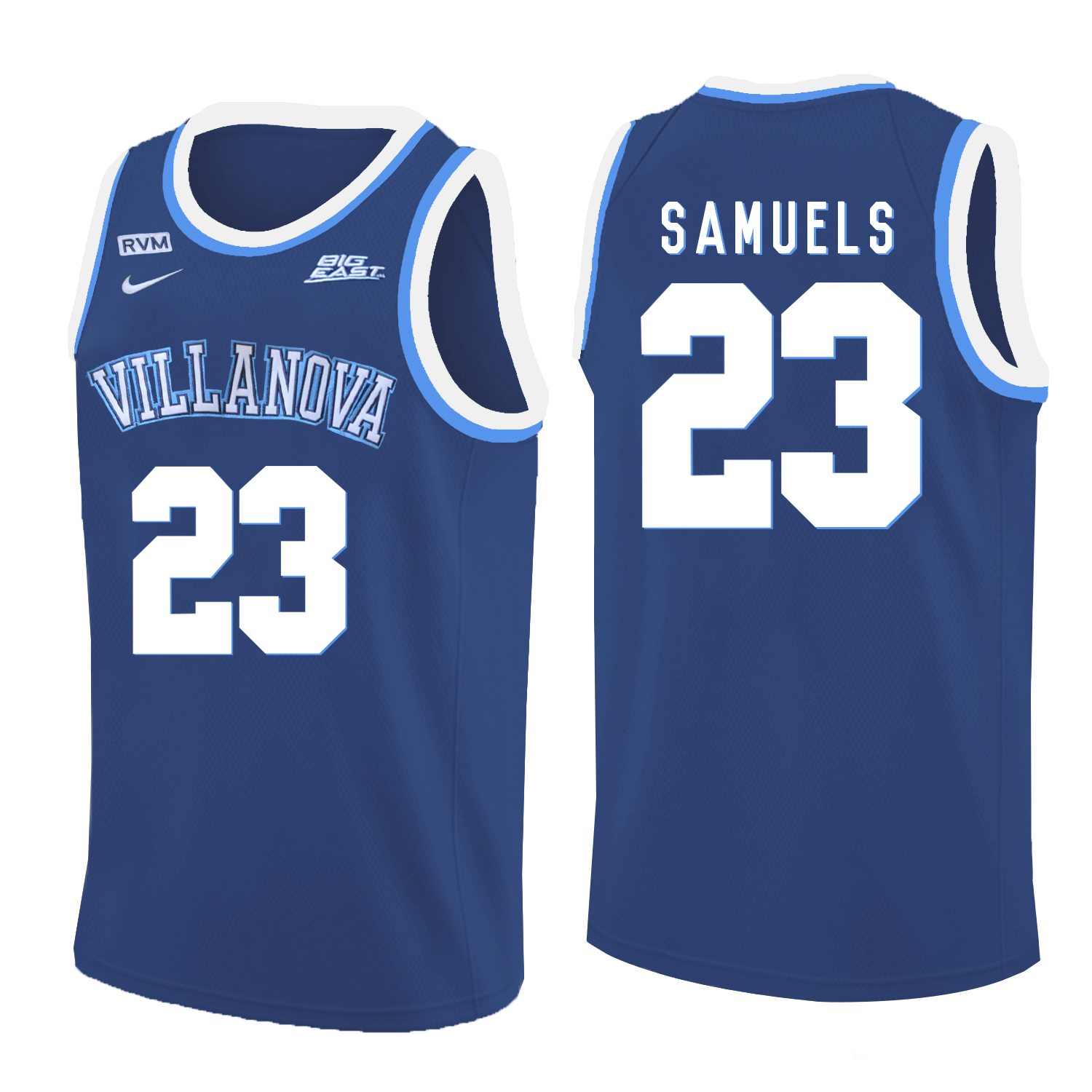 Villanova Wildcats 23 Jermaine Samuels Blue College Basketball Jersey