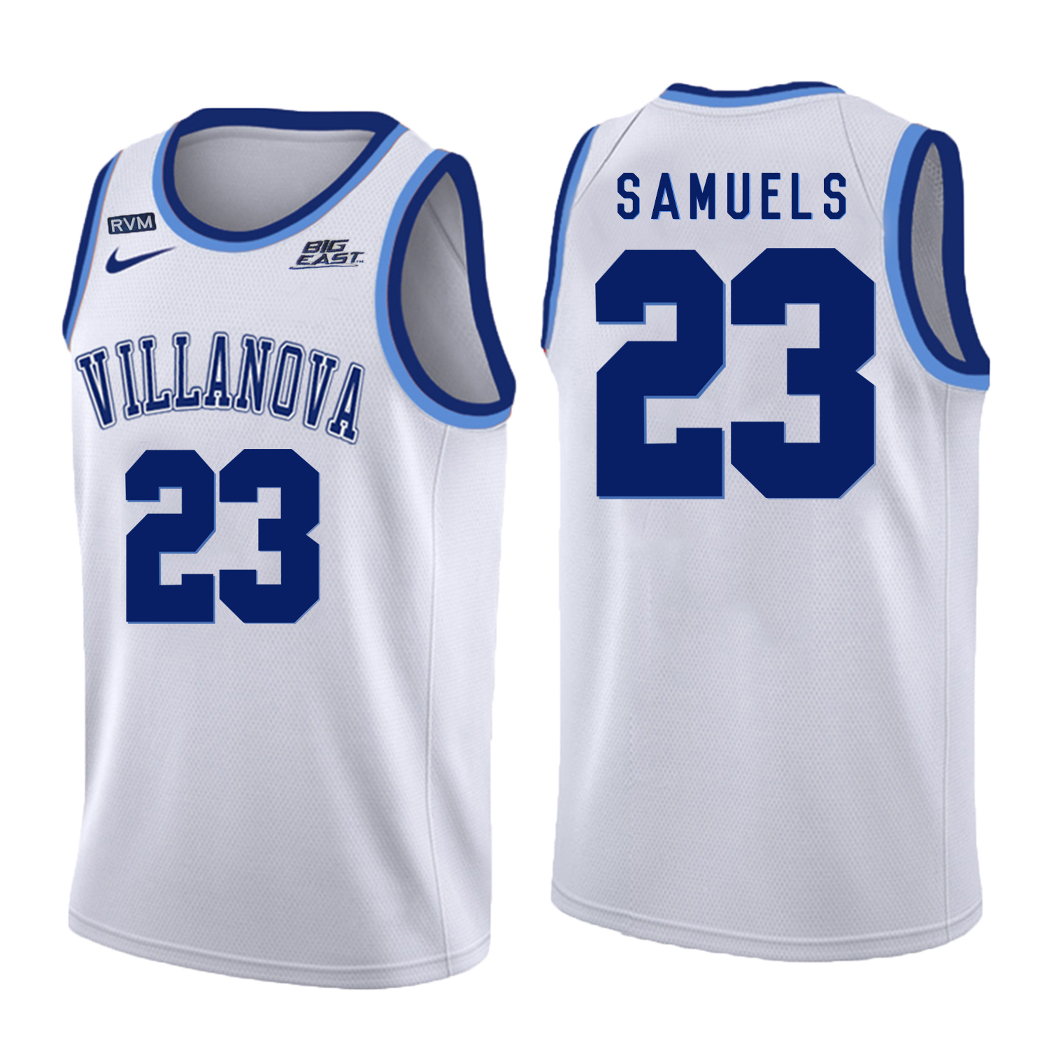 Villanova Wildcats 23 Jermaine Samuels White College Basketball Jersey