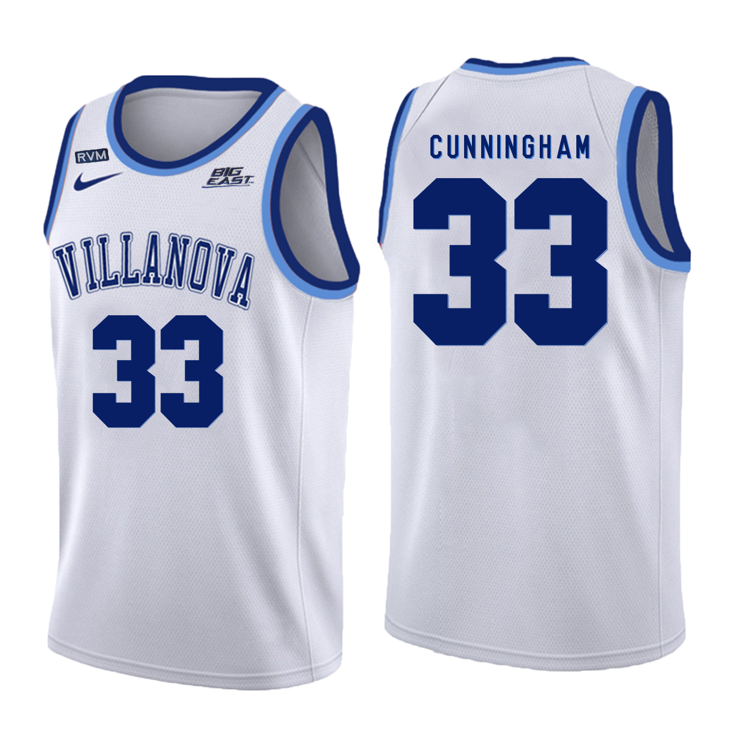 Villanova Wildcats 33 Dante Cunningham White College Basketball Jersey