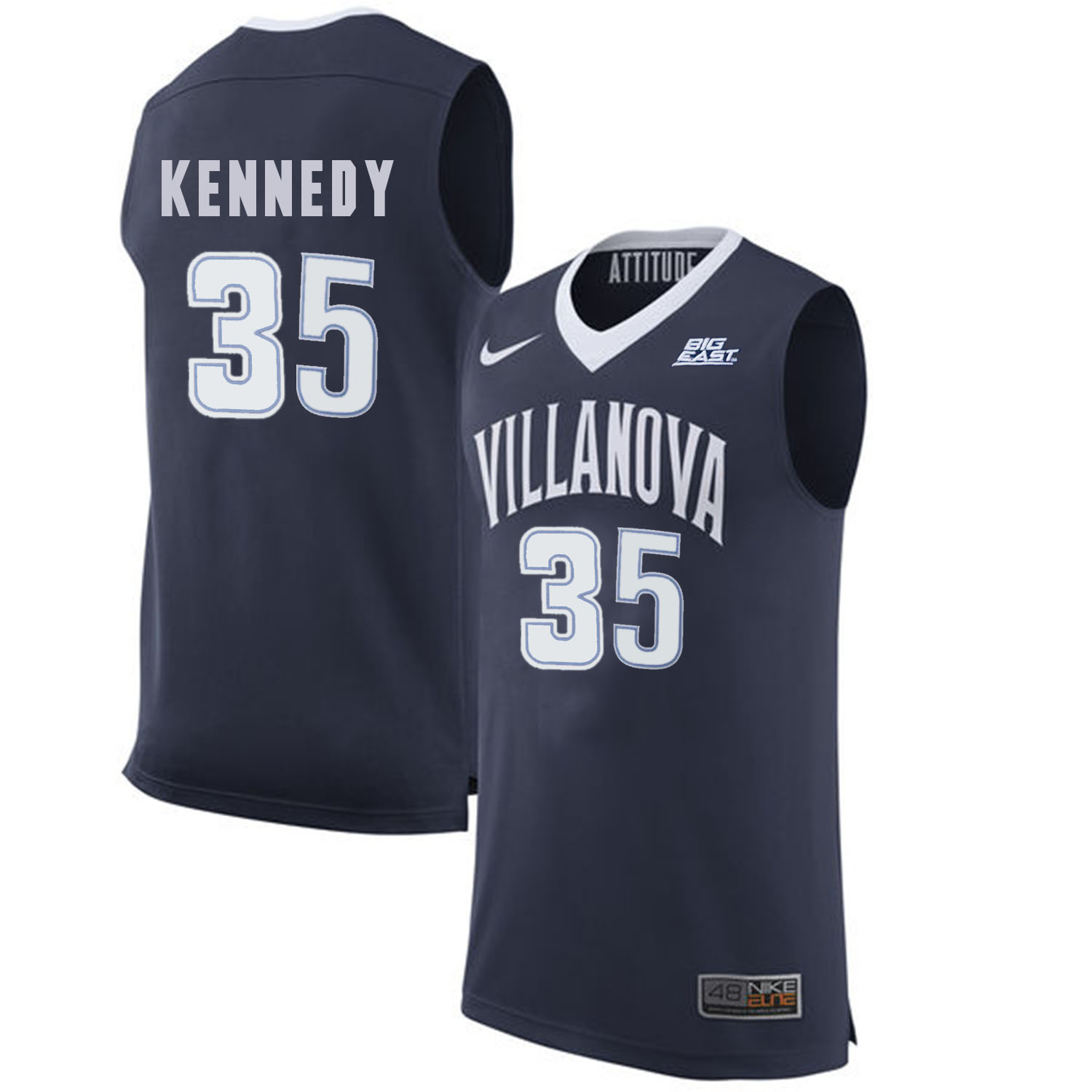Villanova Wildcats 35 Matt Kennedy Navy College Basketball Elite Jersey