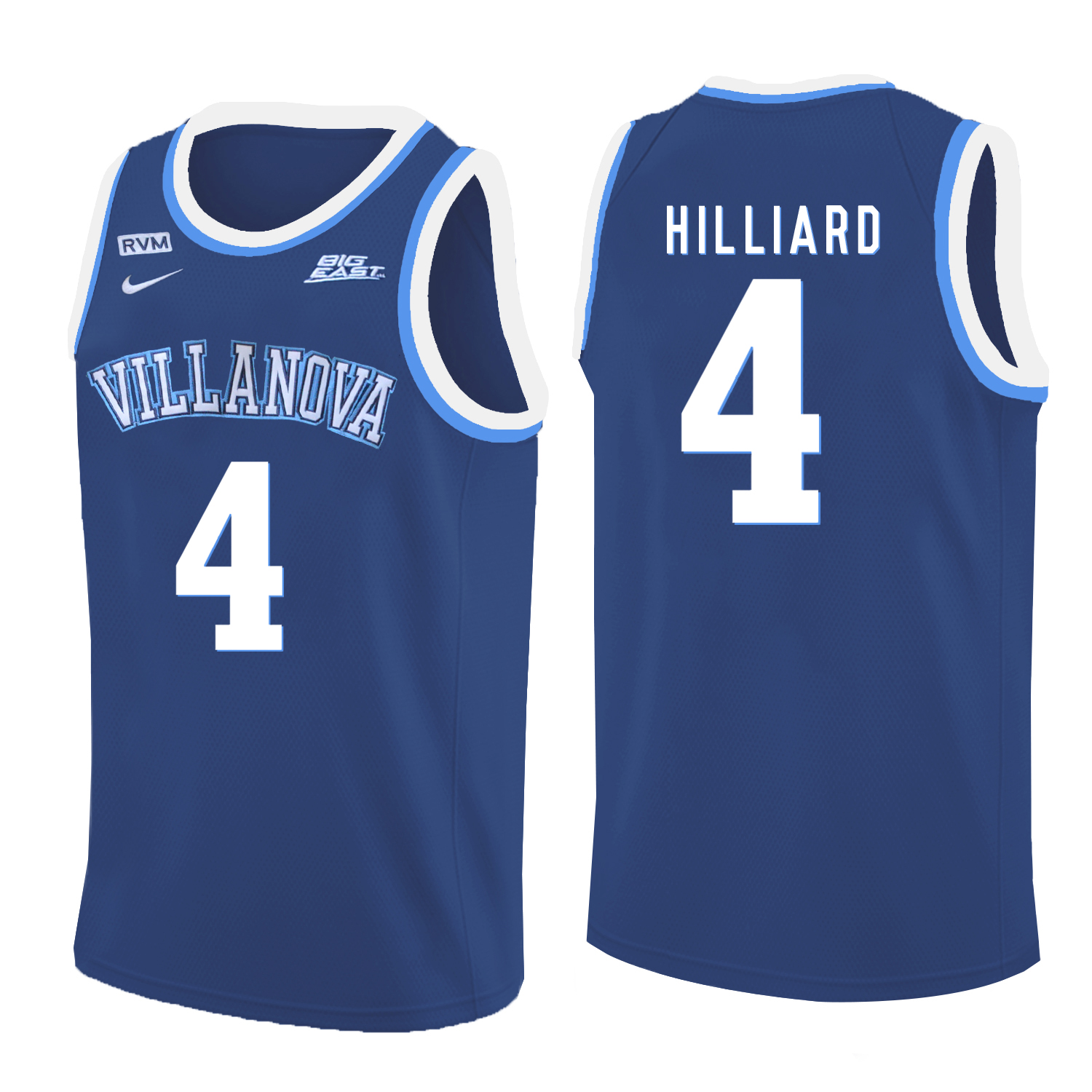 Villanova Wildcats 4 Darrun Hilliard Blue College Basketball Jersey