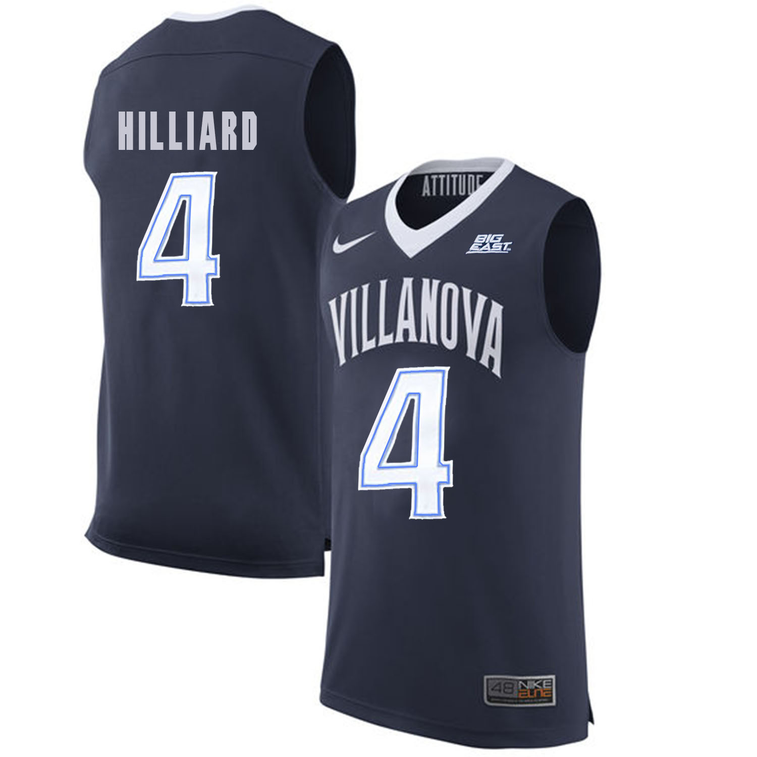 Villanova Wildcats 4 Darrun Hilliard Navy College Basketball Elite Jersey