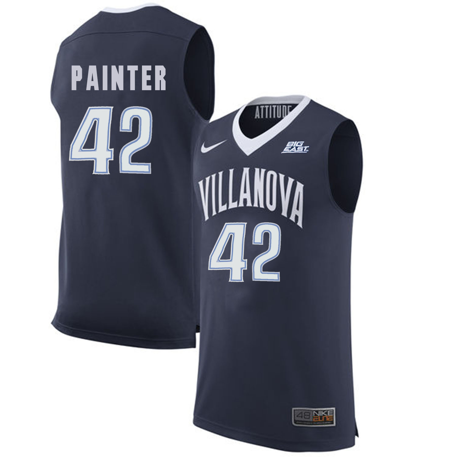 Villanova Wildcats 42 Dylan Painter Navy College Basketball Elite Jersey