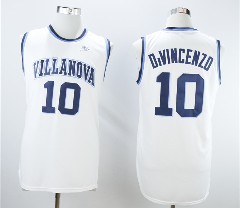 Villanova Wildcats 10 Donte DiVincenzo White College Basketball Jersey