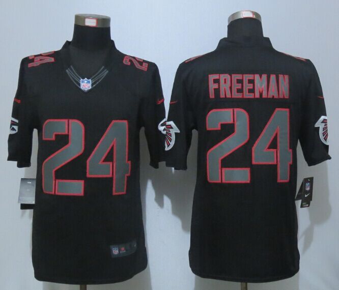 Nike Falcons 24 Devonta Freeman Black Impact Limited Jersey