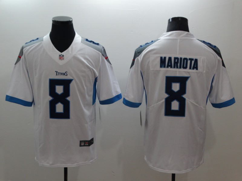 Nike Titans 8 Marcus Mariota White Youth Vapor Untouchable Limited Jersey