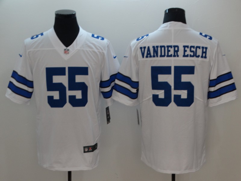Nike Cowboys 55 Leighton Vander Esch White Youth Vapor Untouchable Limited Jersey