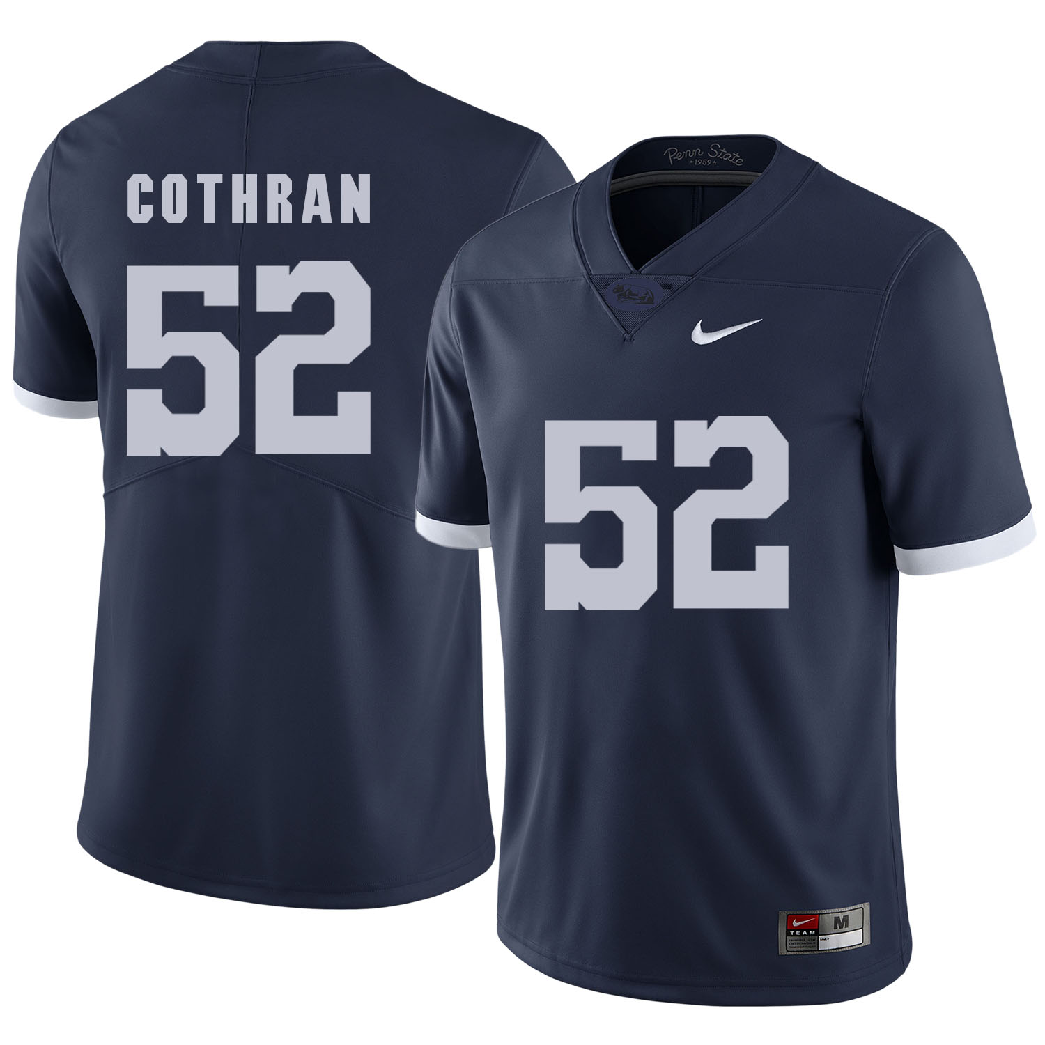 Penn State Nittany Lions 52 Curtis Cothran Navy College Football Jersey