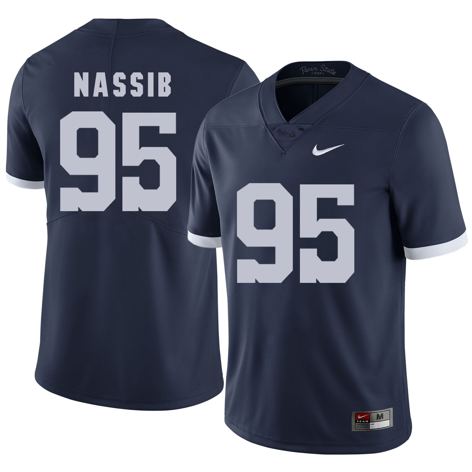 Penn State Nittany Lions 95 Carl Nassib Navy College Football Jersey