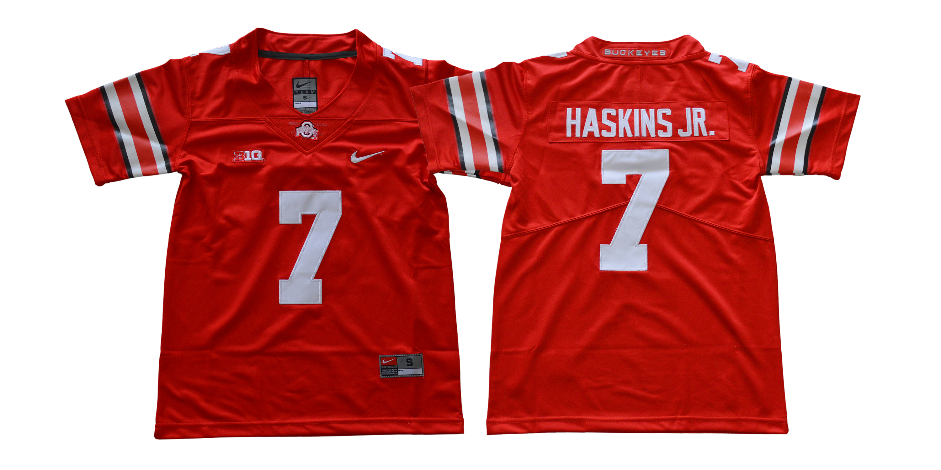 Ohio State Buckeyes 7 Dwayne Haskins Jr. Red Youth College Football Jersey