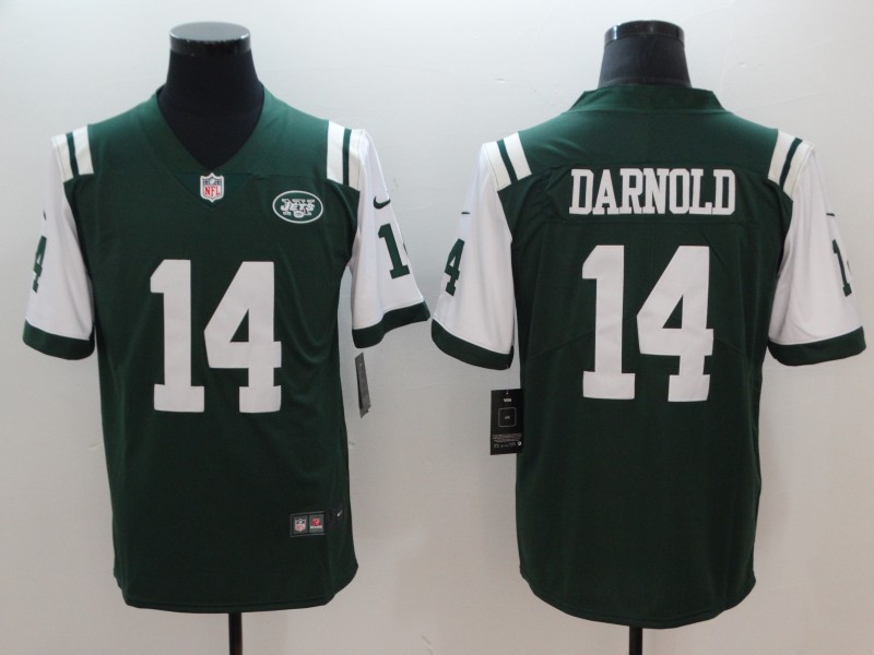Nike Jets 14 Sam Darnold Green Vapor Untouchable Player Limited Jersey