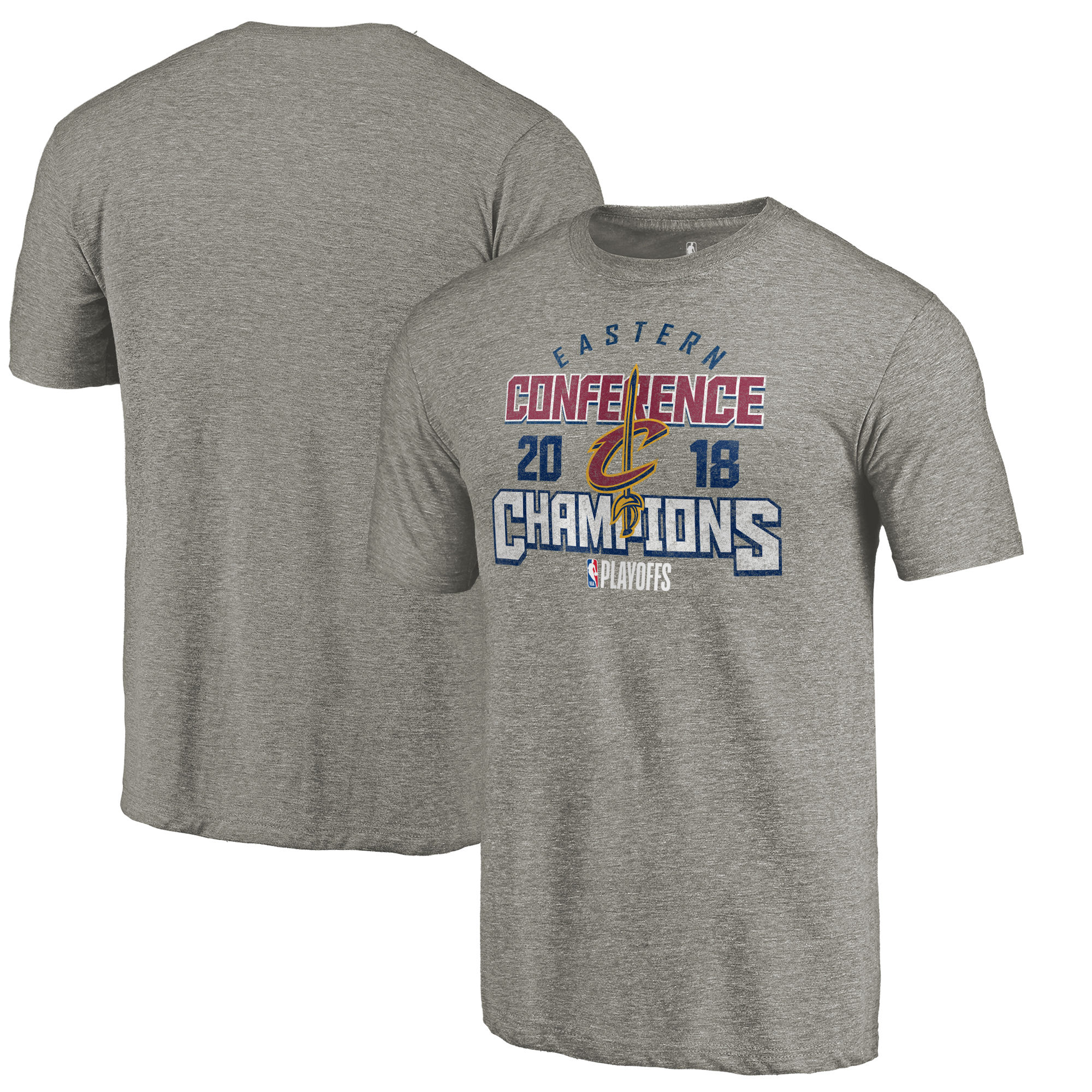 Cleveland Cavaliers Fanatics Branded 2018 NBA Finals Bound Catch and Shoot Tri-Blend T-Shirt Gray