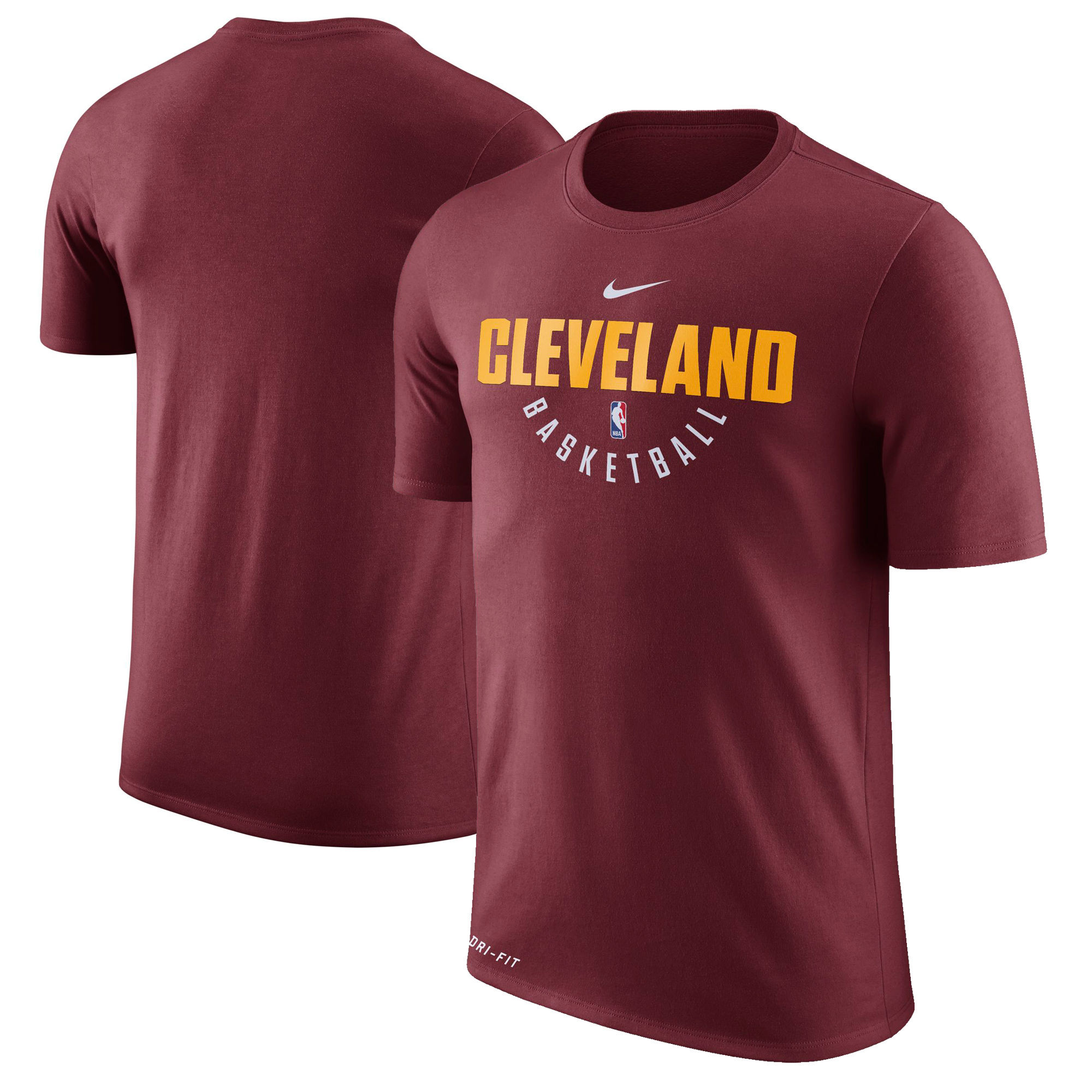 Cleveland Cavaliers Wine Nike Practice Performance T-Shirt