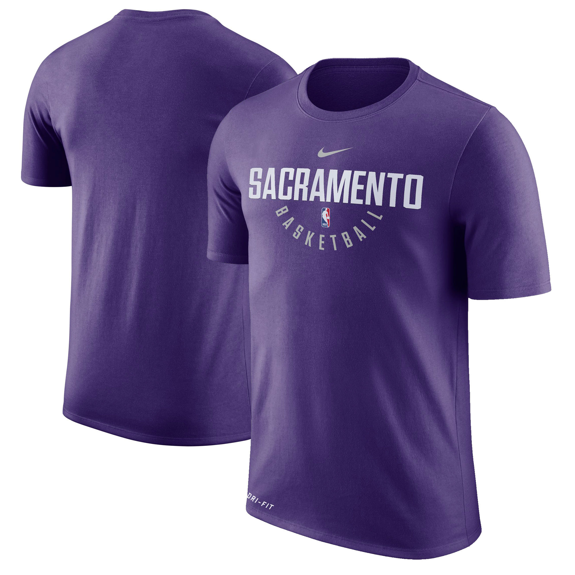 Sacramento Kings Purple Nike Practice Performance T-Shirt - Click Image to Close