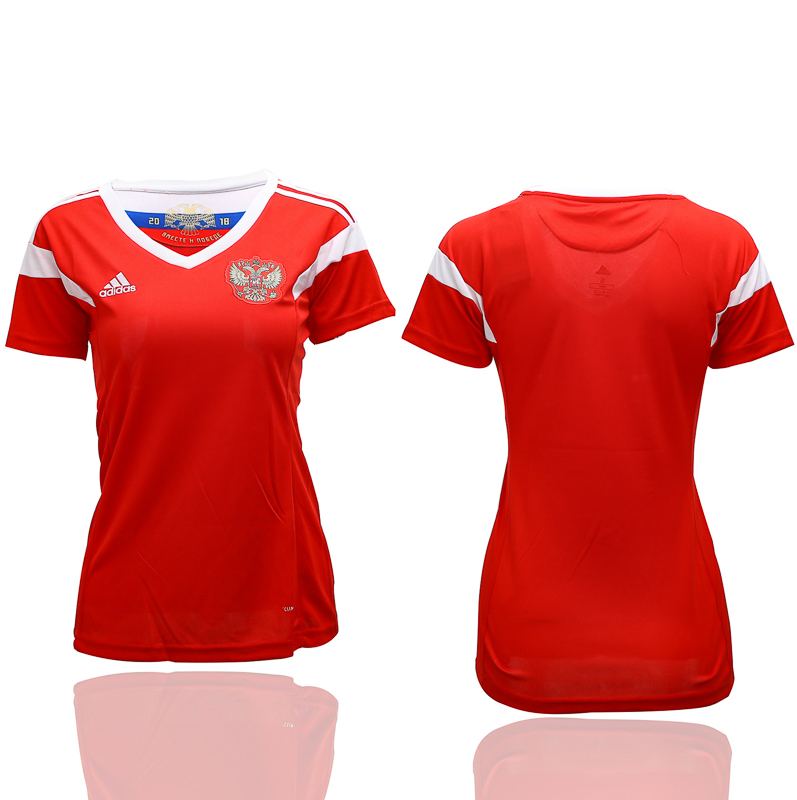 Russia Home Women 2018 FIFA World Cup Soccer Jersey - Click Image to Close