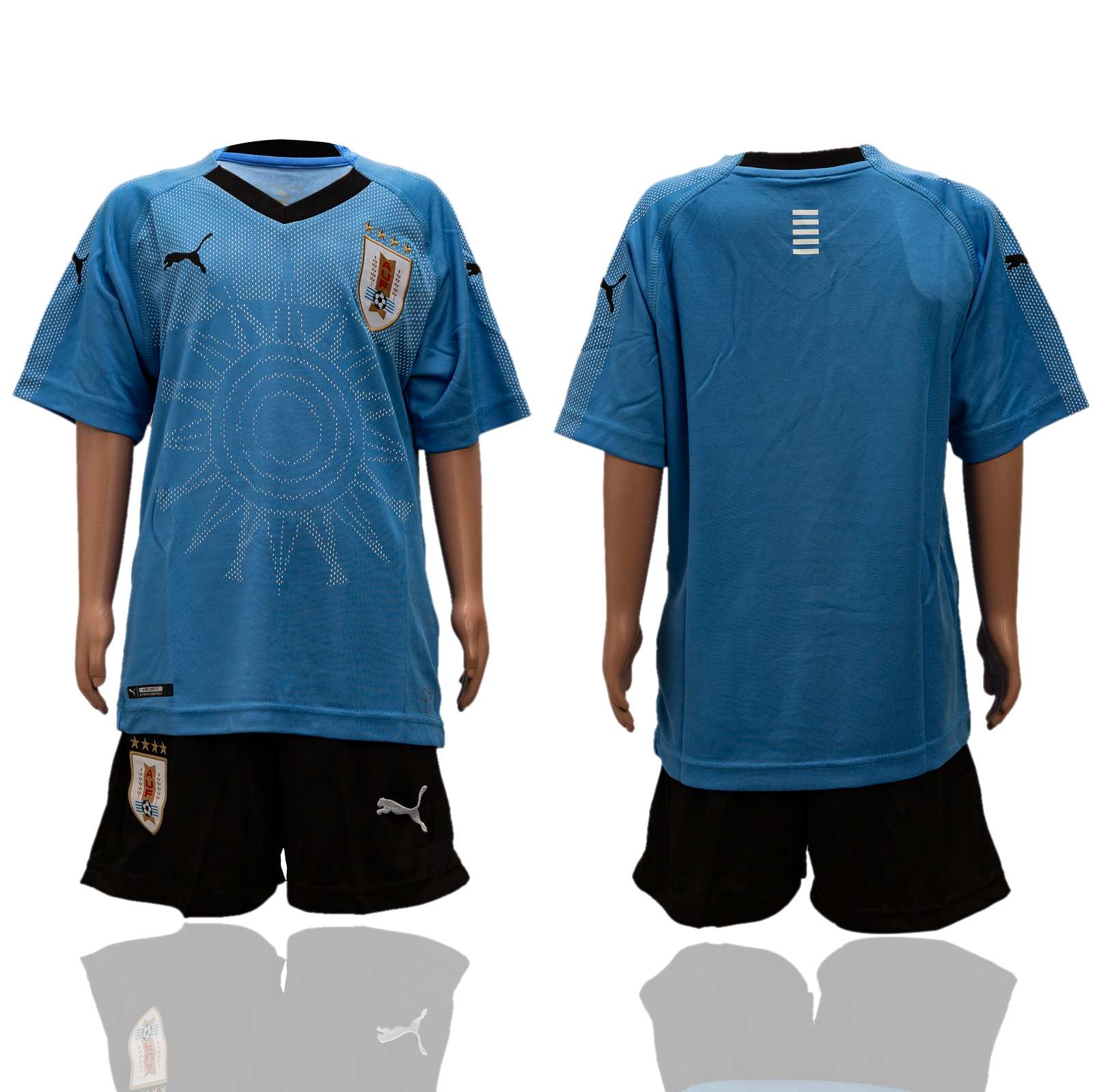 Uruguay Home Youth 2018 FIFA World Cup Soccer Jersey - Click Image to Close