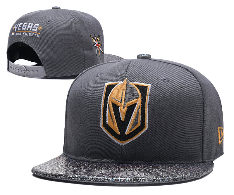 Vegas Golden Knights Fresh Logo Gray Adjustable Hat YD