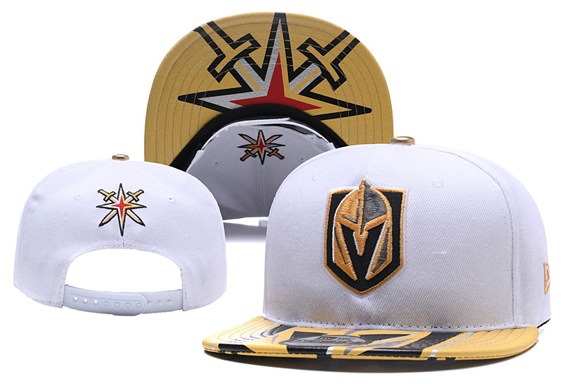 Vegas Golden Knights Fresh Logo White Adjustable Hat YD