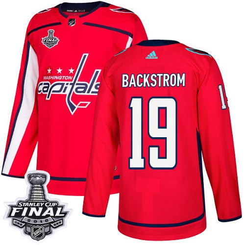 Capitals 19 Nicklas Backstrom Red 2018 Stanley Cup Final Bound Adidas Jersey