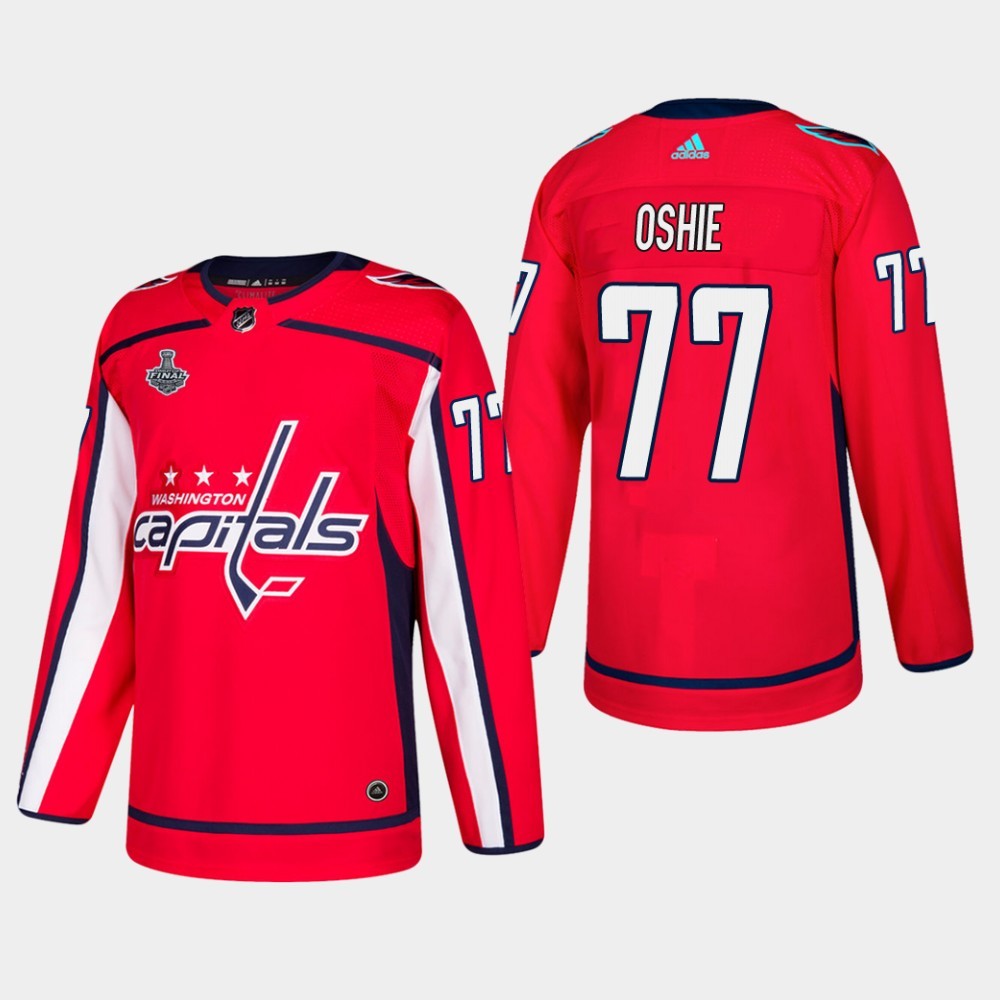 Capitals 77 T.J. Oshie Red 2018 Stanley Cup Final Bound Adidas Jersey