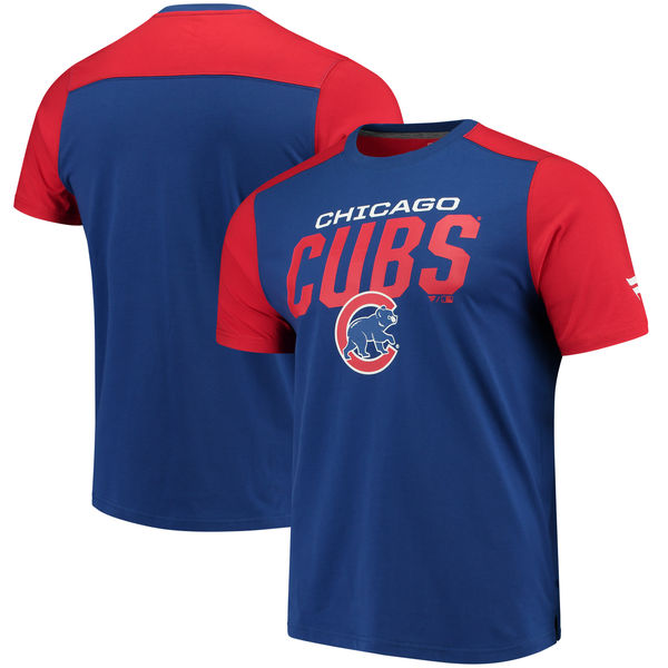Chicago Cubs Fanatics Branded Big & Tall Iconic T-Shirt Royal & Red