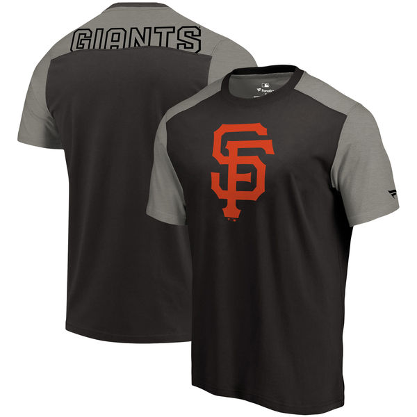 San Francisco Giants Fanatics Branded Big & Tall Iconic T-Shirt Black & Gray