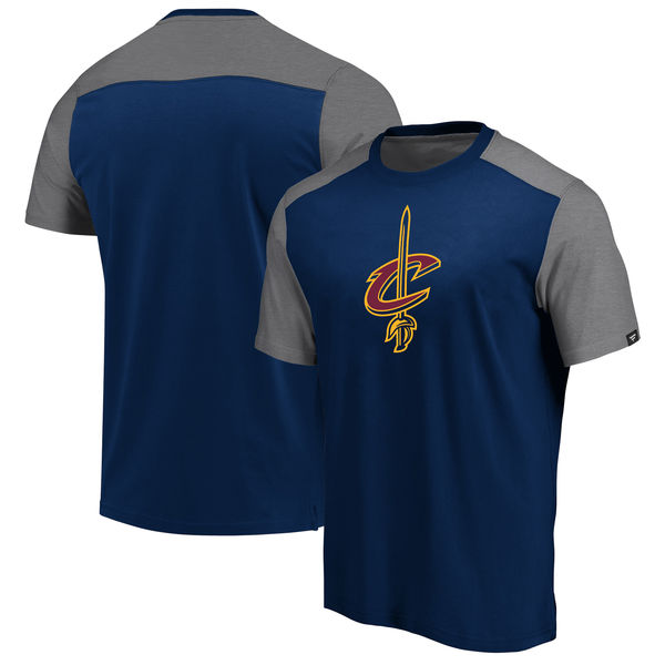 Cleveland Cavaliers Fanatics Branded Iconic Blocked T-Shirt Navy